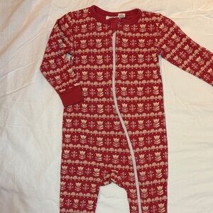 Charming Red and White Kids Footie